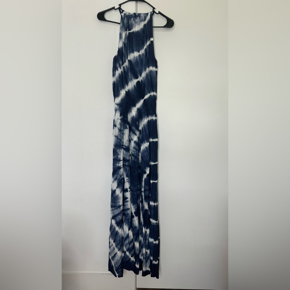 Boutique style printed maxi dress sz M/L - Picture 4 of 7